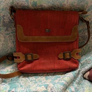 Corklife burnt orange  Crossbody Bag made of cork